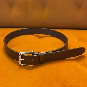 Nine West Brown Leather Belt, Size M